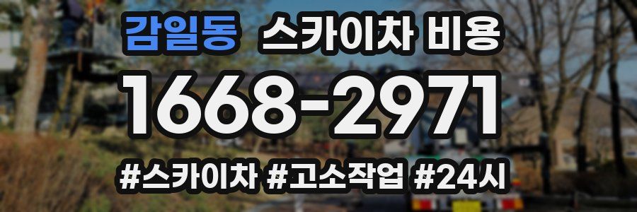 감일동 스카이차 비용