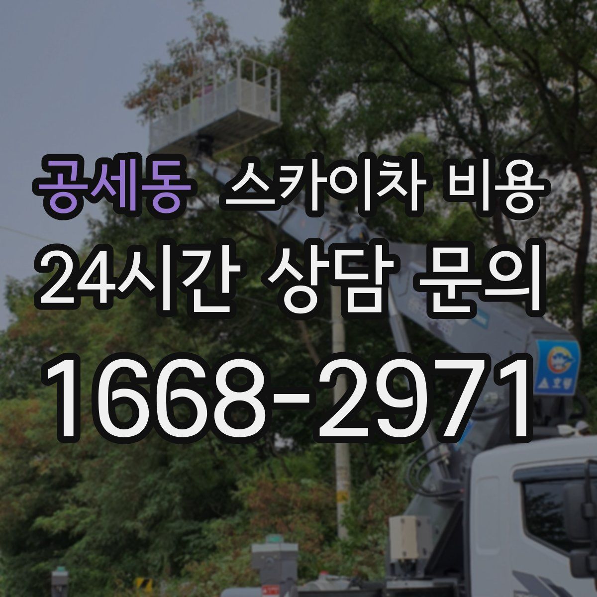 공세동 스카이차 비용