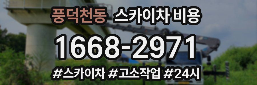 풍덕천동 스카이차 비용