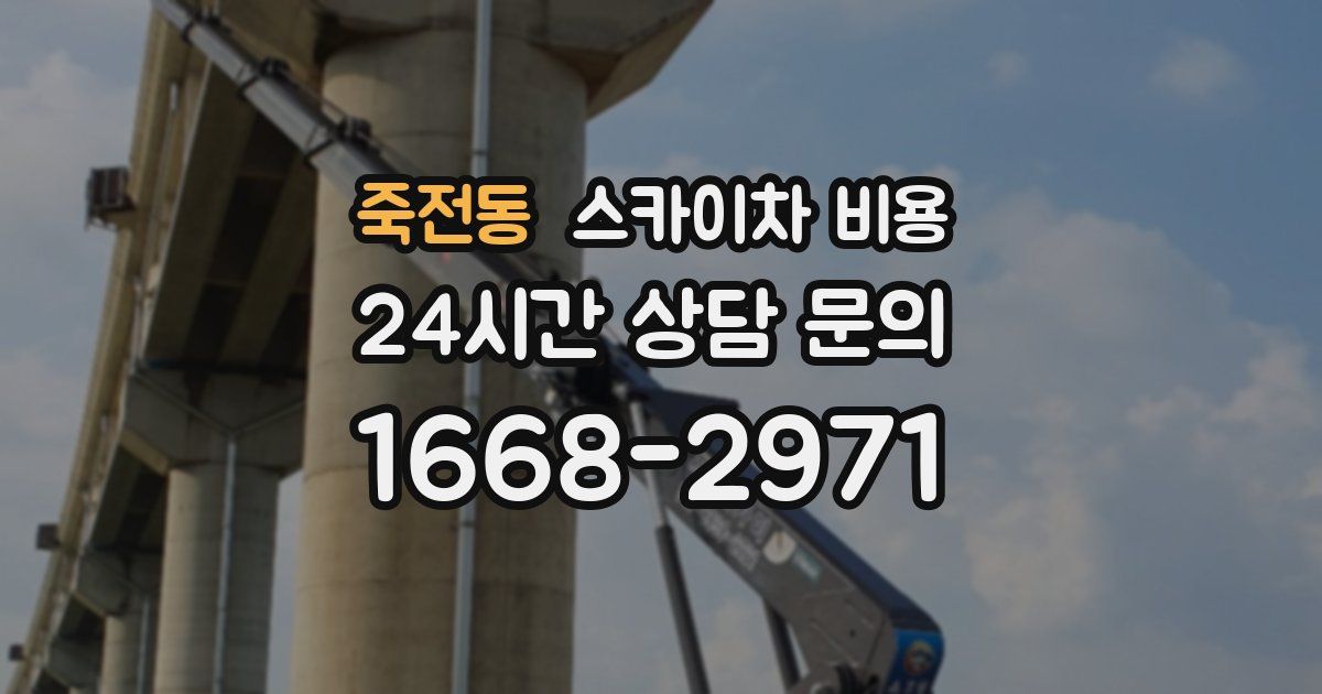 죽전동 스카이차 비용