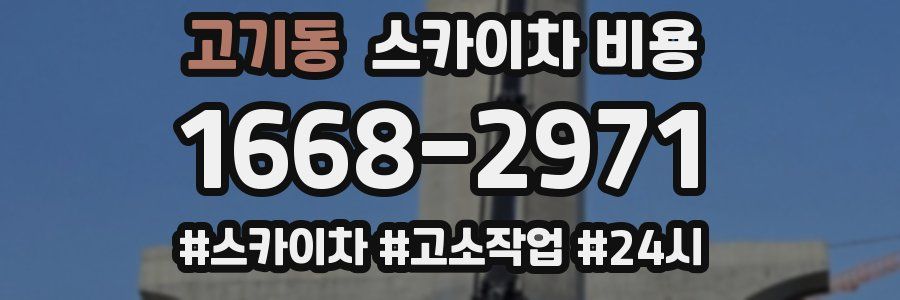 고기동 스카이차 비용