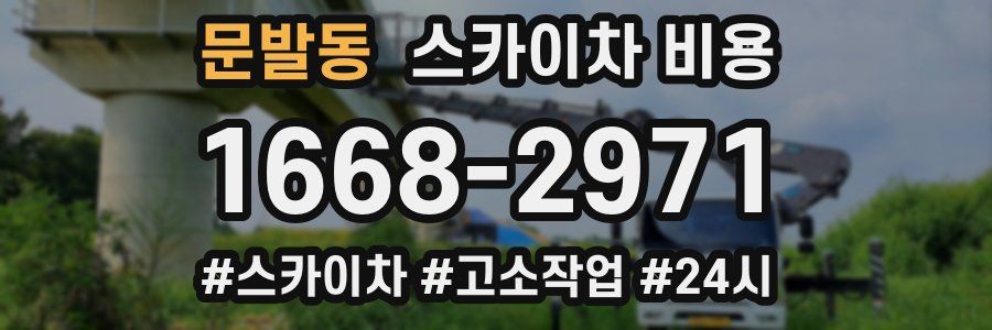 문발동 스카이차 비용