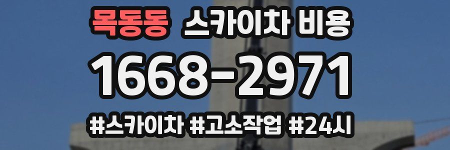 목동동 스카이차 비용