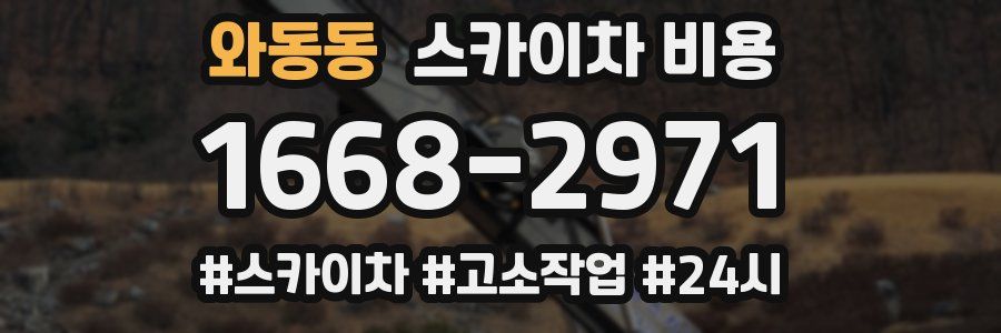 와동동 스카이차 비용