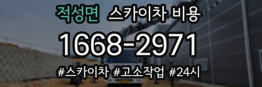 적성면 스카이차 비용