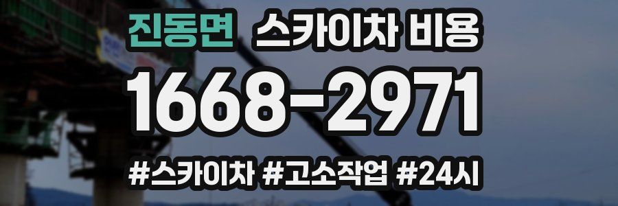 진동면 스카이차 비용