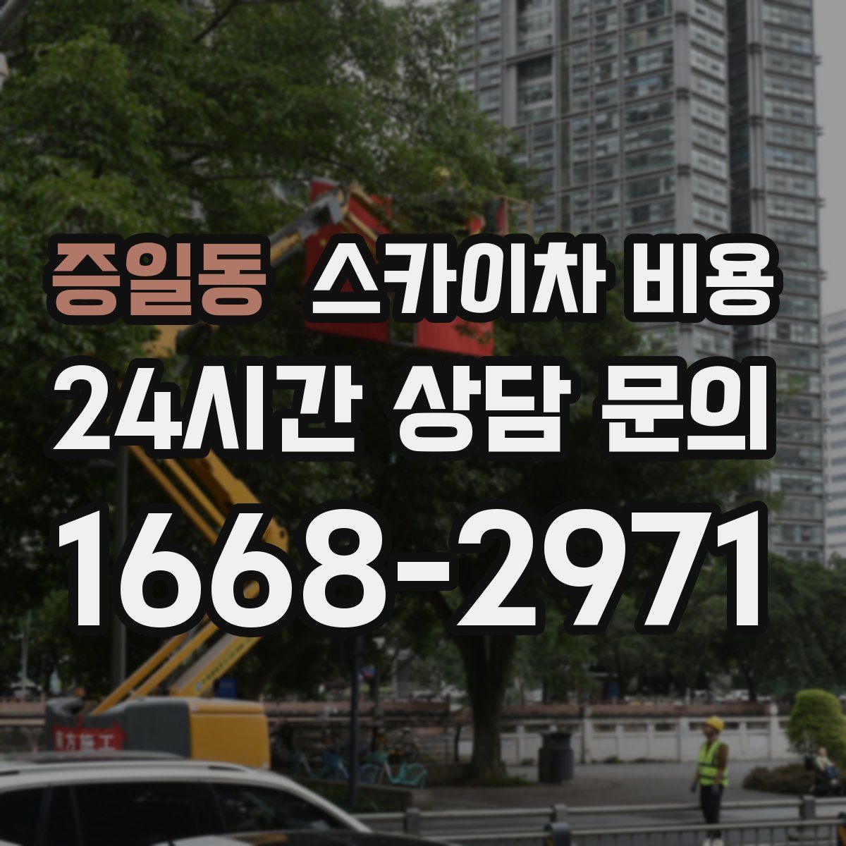 증일동 스카이차 비용