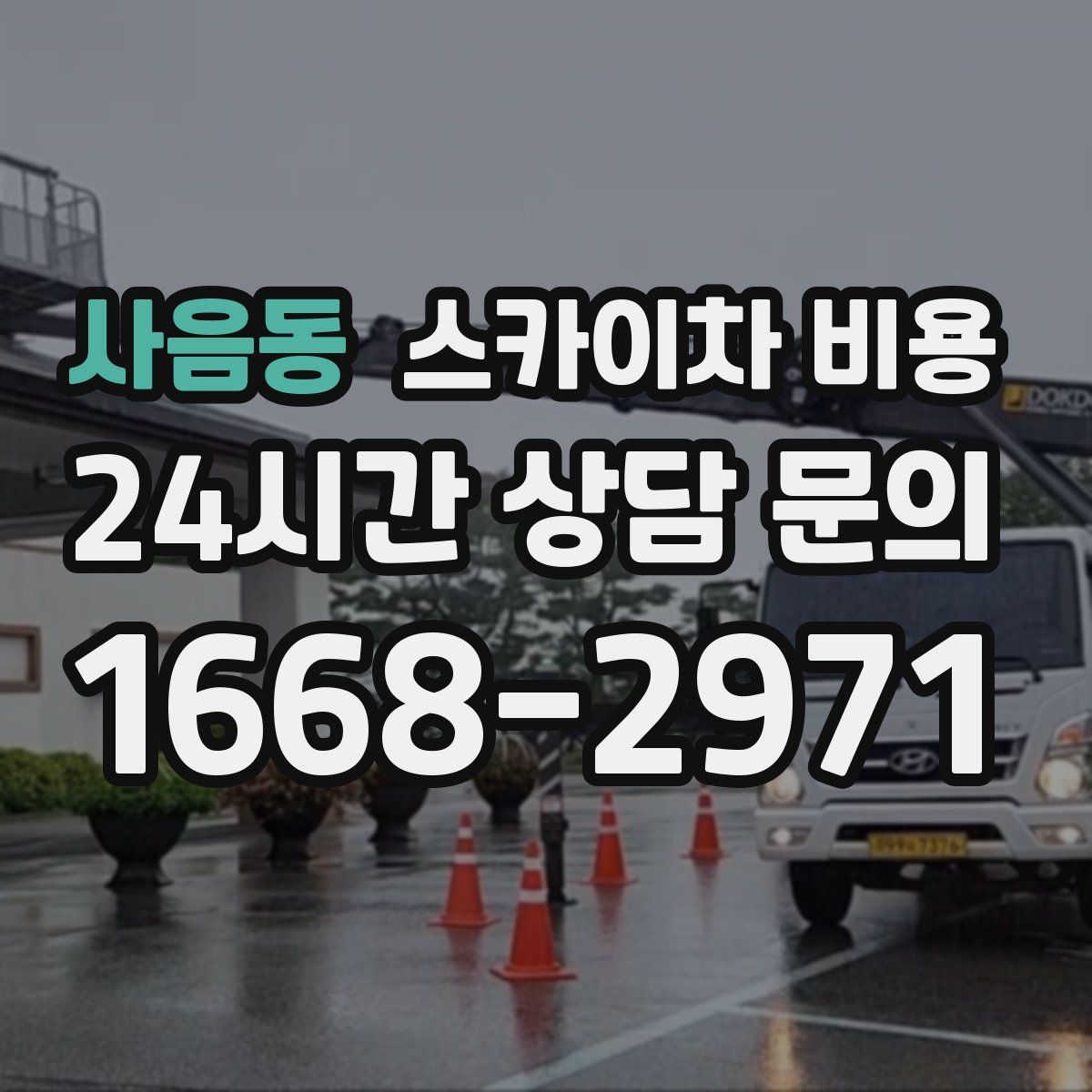 사음동 스카이차 비용