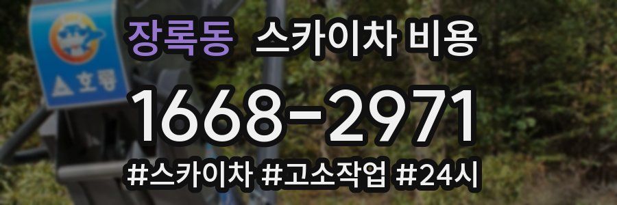 장록동 스카이차 비용