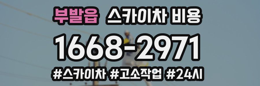 부발읍 스카이차 비용