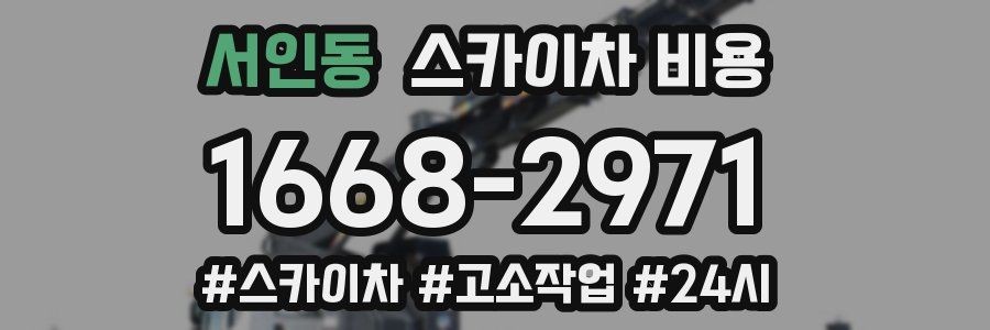 서인동 스카이차 비용