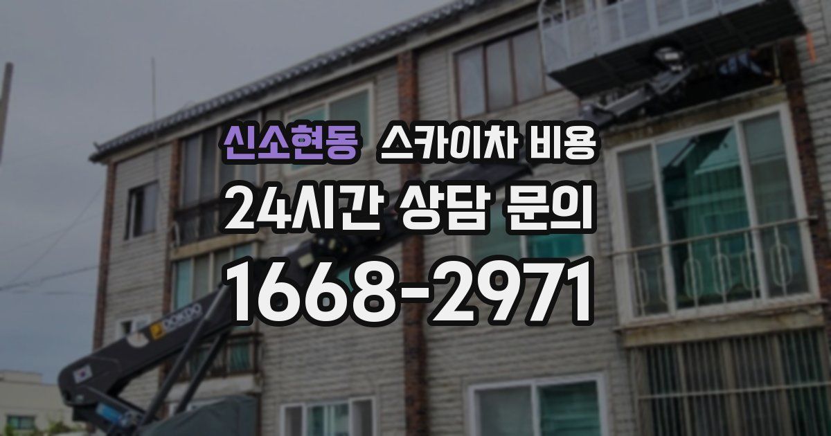 신소현동 스카이차 비용