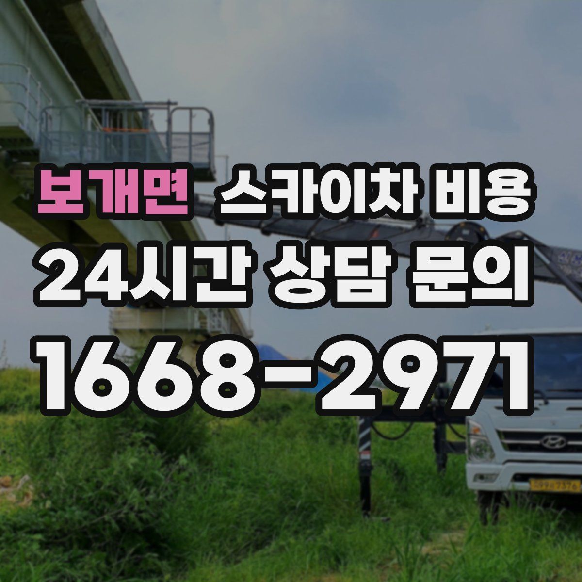 보개면 스카이차 비용