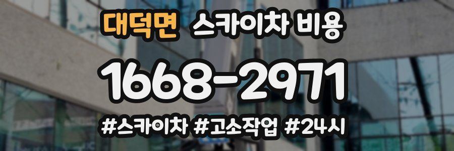 대덕면 스카이차 비용