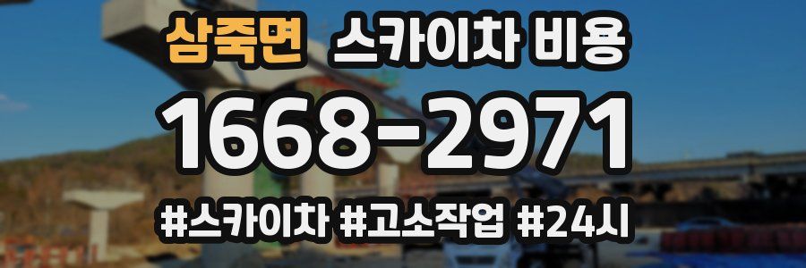 삼죽면 스카이차 비용