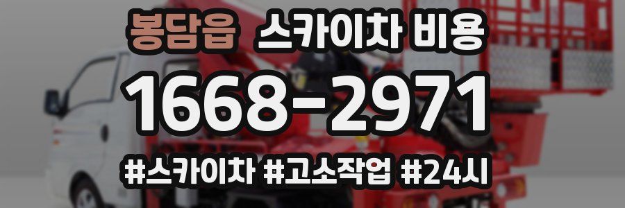 봉담읍 스카이차 비용