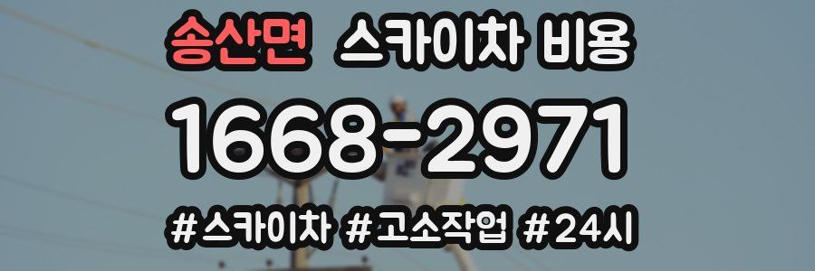 송산면 스카이차 비용