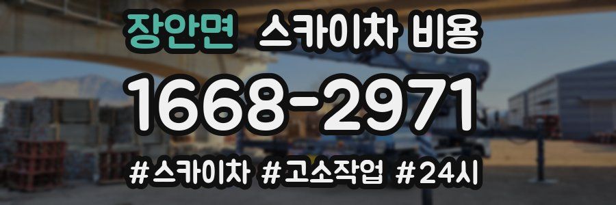 장안면 스카이차 비용