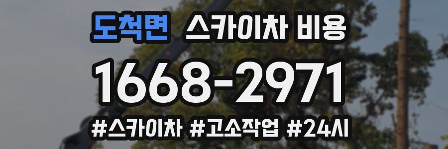 도척면 스카이차 비용