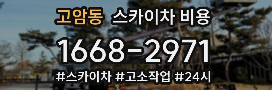 고암동 스카이차 비용