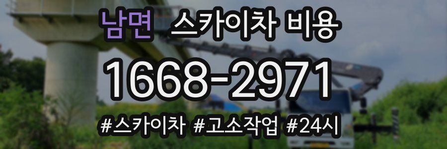 남면 스카이차 비용