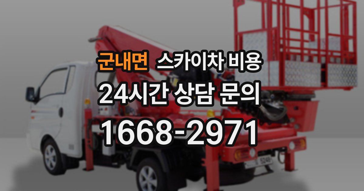 군내면 스카이차 비용