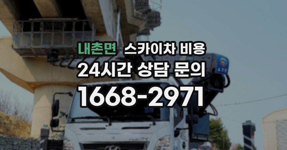 내촌면 스카이차 비용