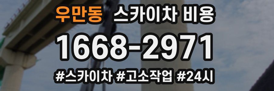 우만동 스카이차 비용