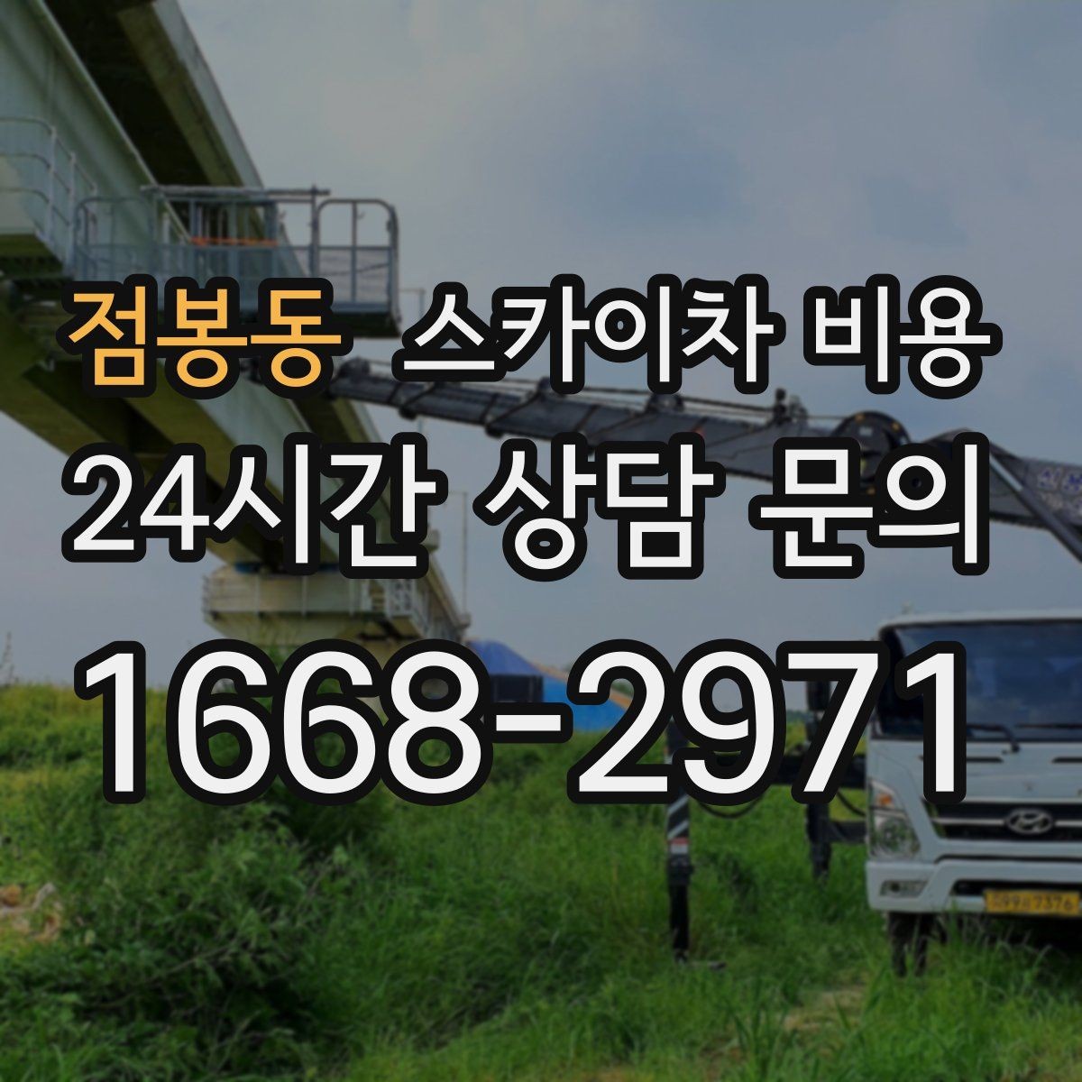 점봉동 스카이차 비용 가로수·간판·전선이 동선을 막을 때
