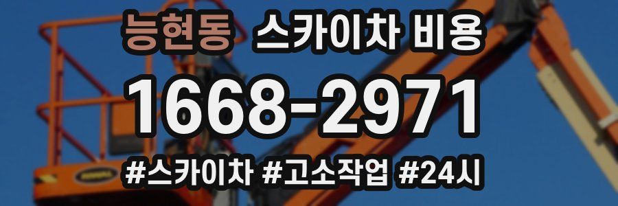 능현동 스카이차 비용