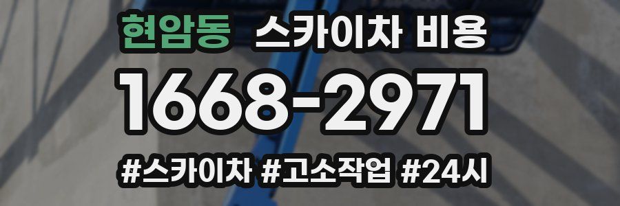 현암동 스카이차 비용