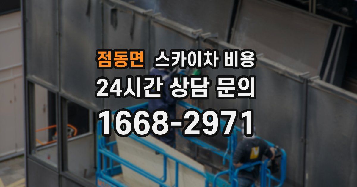 점동면 스카이차 비용