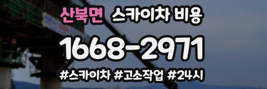 산북면 스카이차 비용