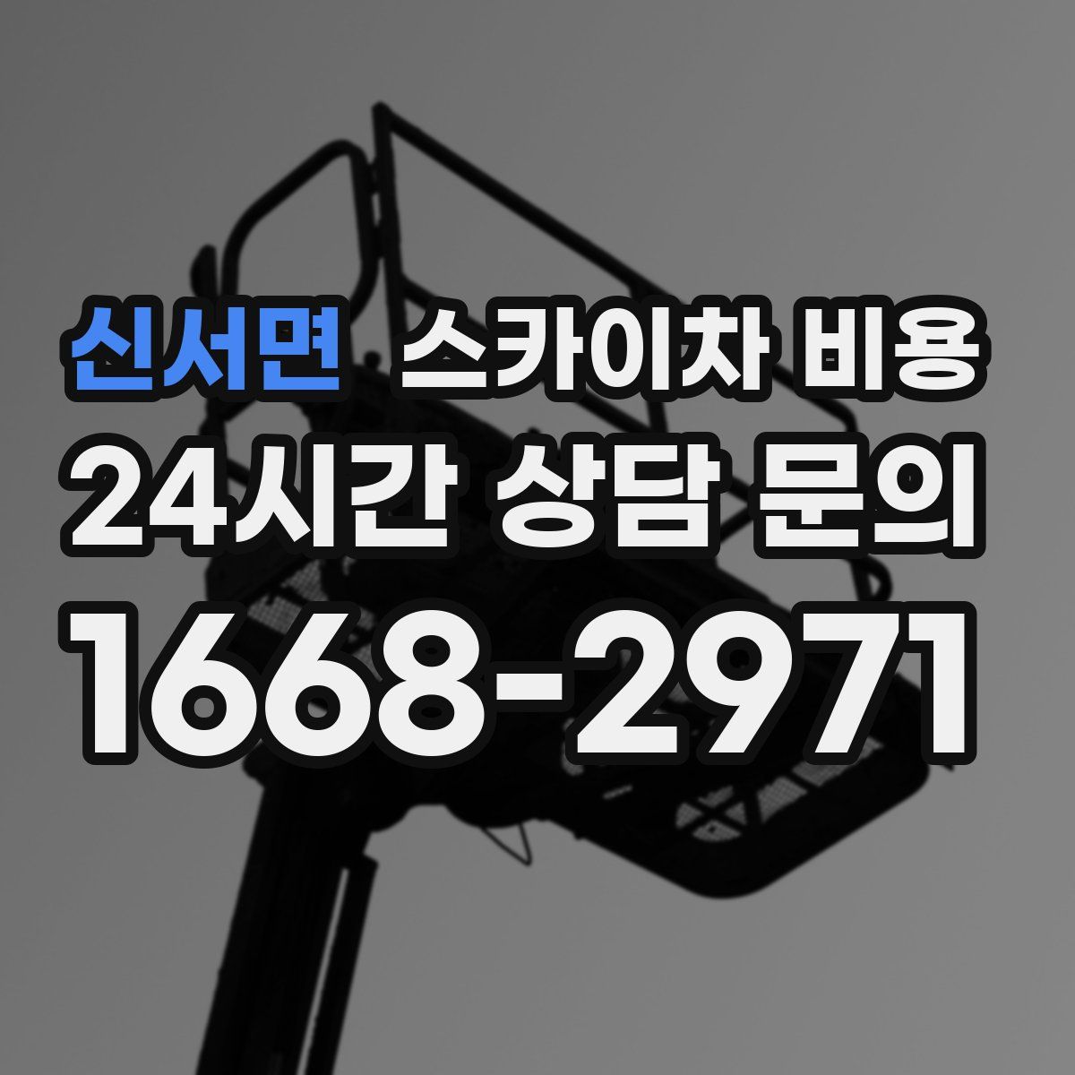 신서면 스카이차 비용