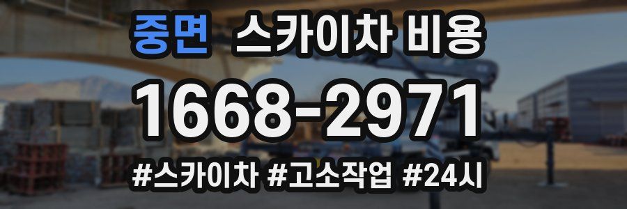 중면 스카이차 비용