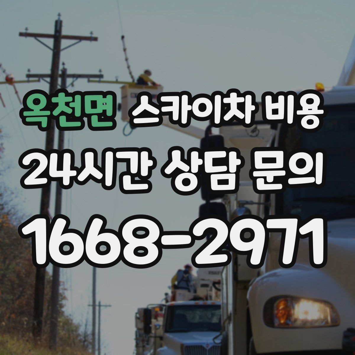 옥천면 스카이차 비용