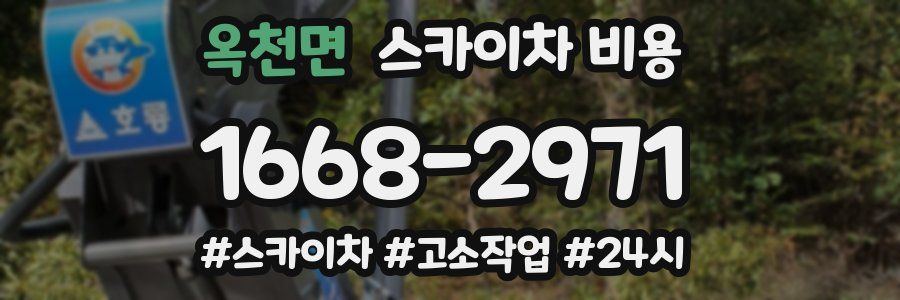 옥천면 스카이차 비용