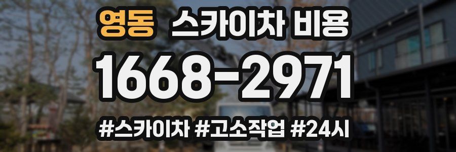 영동 스카이차 비용