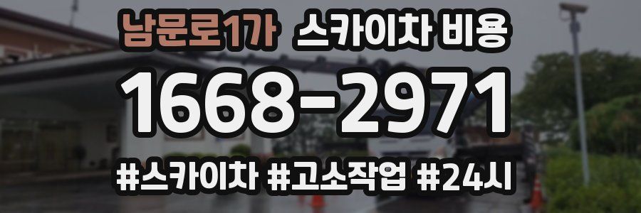 남문로1가 스카이차 비용