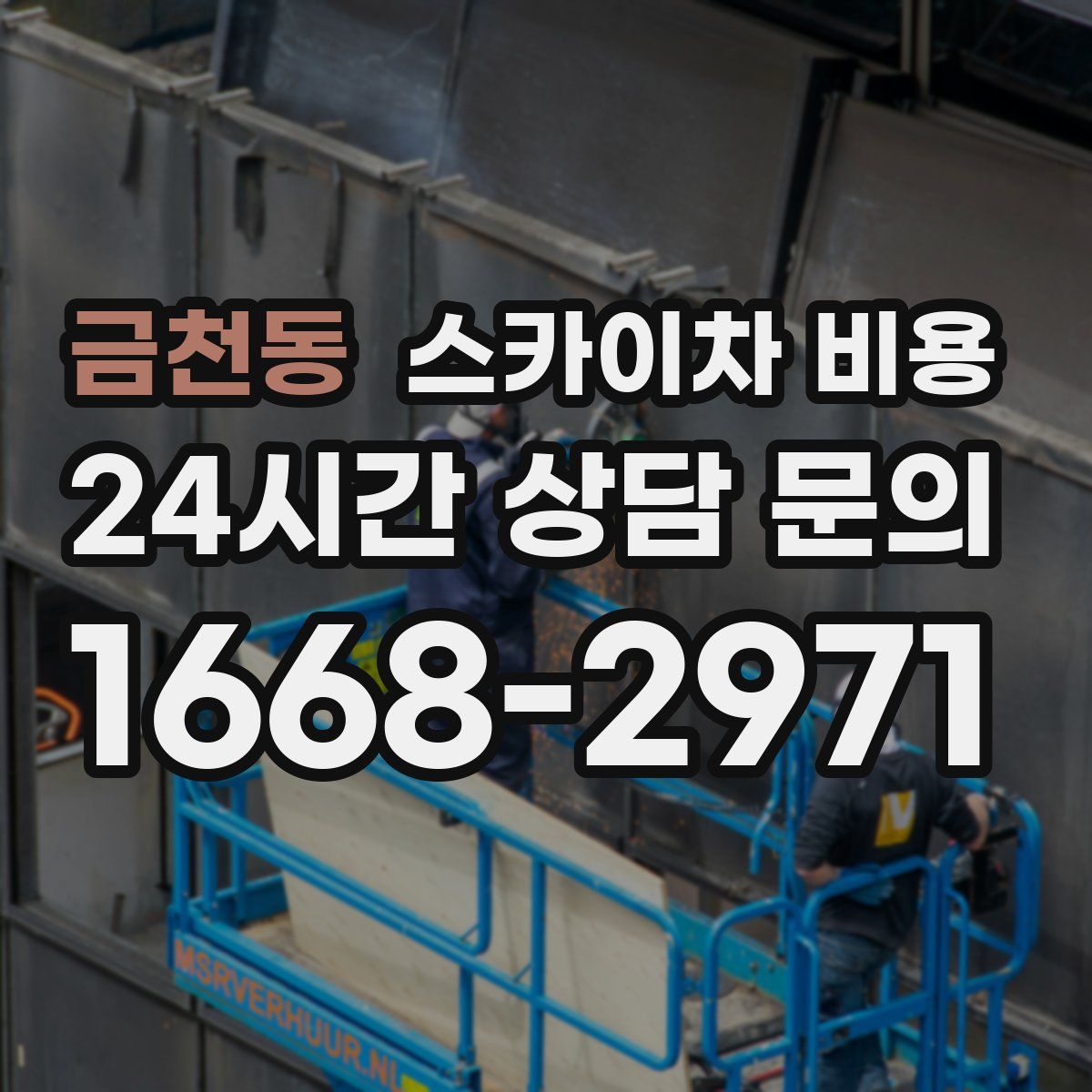 금천동 스카이차 비용