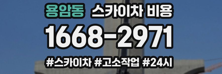 용암동 스카이차 비용