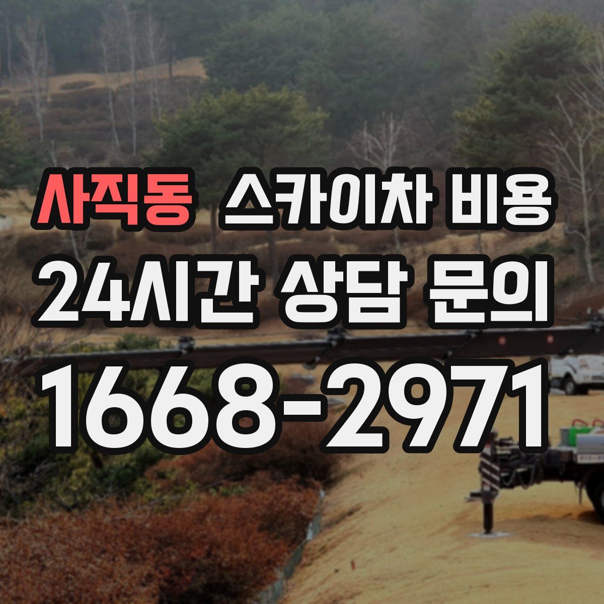 사직동 스카이차 비용