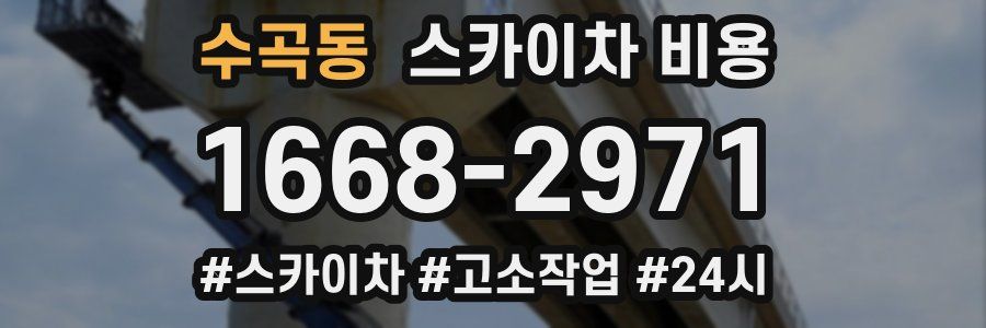 수곡동 스카이차 비용