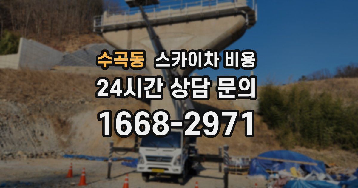 수곡동 스카이차 비용