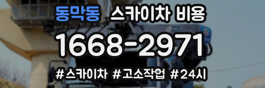 동막동 스카이차 비용