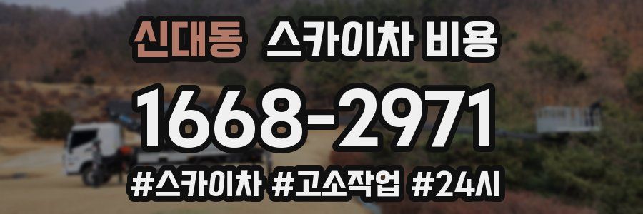 신대동 스카이차 비용