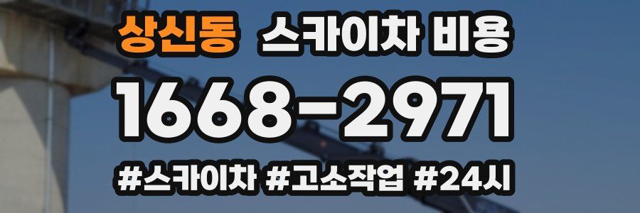 상신동 스카이차 비용