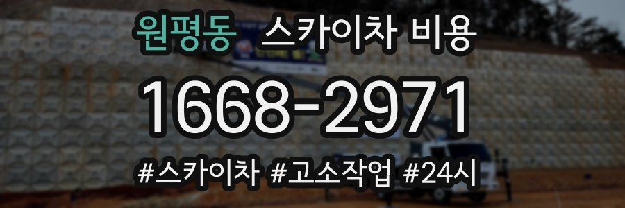 원평동 스카이차 비용