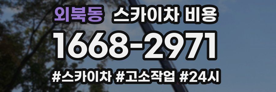 외북동 스카이차 비용