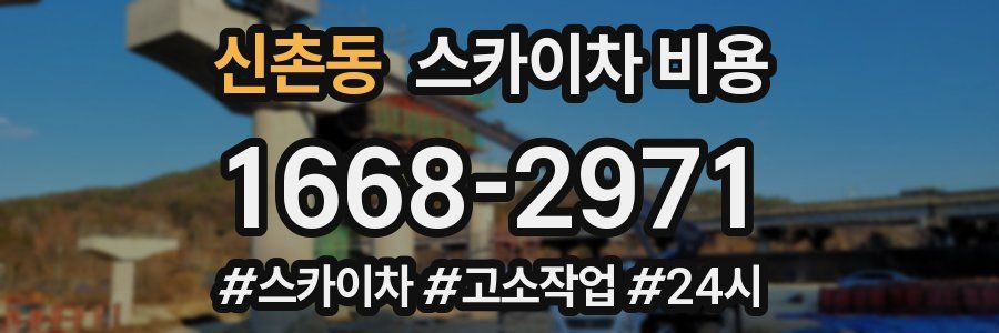 신촌동 스카이차 비용